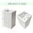 20 In. H X 10 In. W Square Aluminium Planter Pot-1787716044