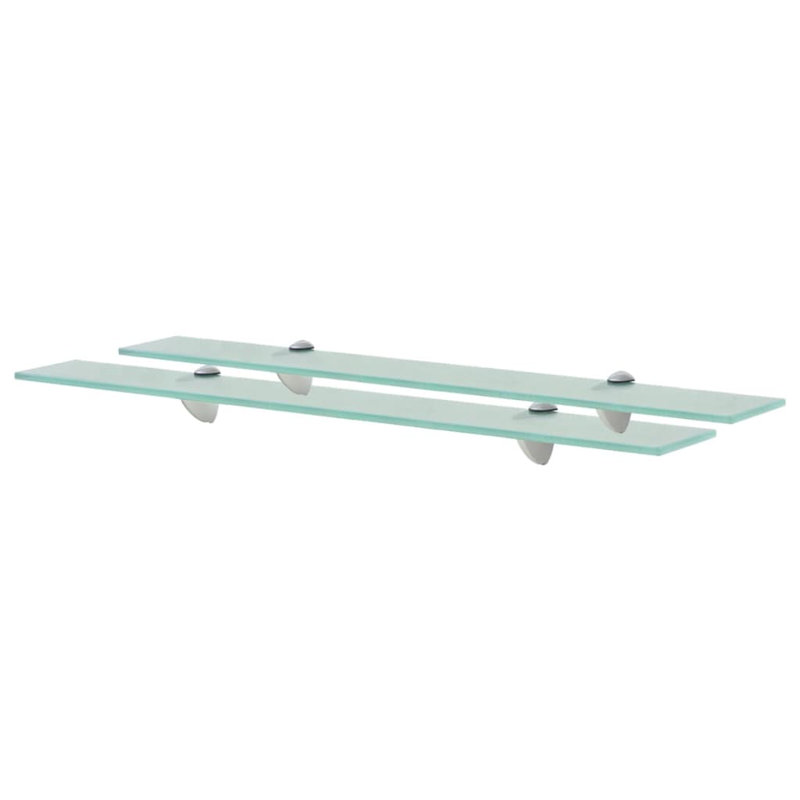 Annalys 2 Piece Floating Shelf, 0.31" H x 27.6" W x 7.9" D, Transparent