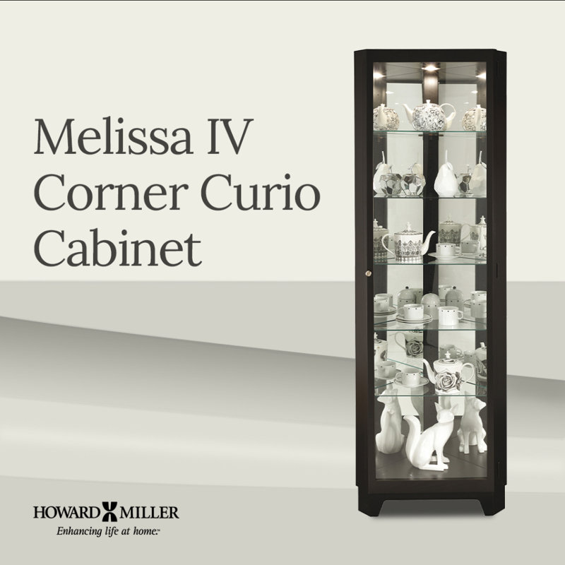 Melissa IV Lighted Curio Cabinet