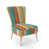 Striped Blue/Green/Orange Polyester Blend selected