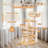 76.7 H  Large Solid Wood Cat Tree Multi-Level Tall Cat Tower Cat Tree for Indoor Cats Large Adult