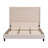 Upholstered Panel Bed with Turned Legs and Textured Linen, Classic Tufted Headboard, No Box Spring Needed-2144604297-2134472068