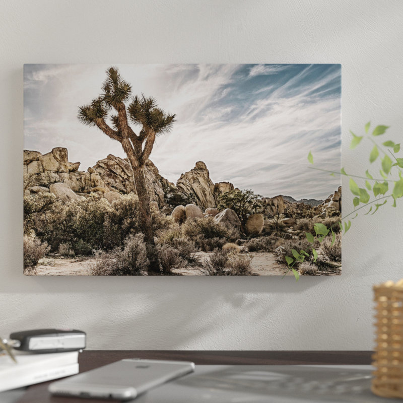 «Joshua Tree Views VIII», impression sur toile, H 26 po x l 40 po x P 1,5 po, Toile tendue, Pas de tapis