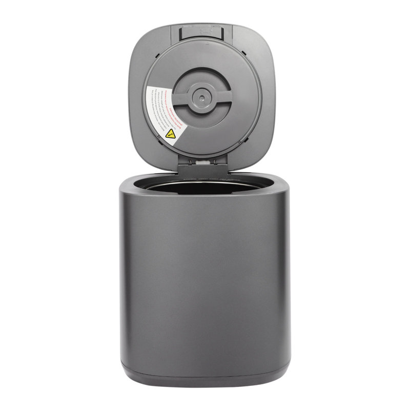 0.66 Gallons Kitchen Trash Can, Satin Black