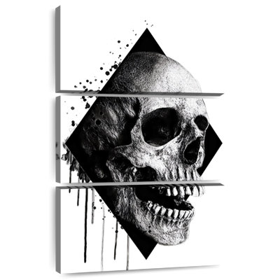 Tête de mort grunge Hitzel