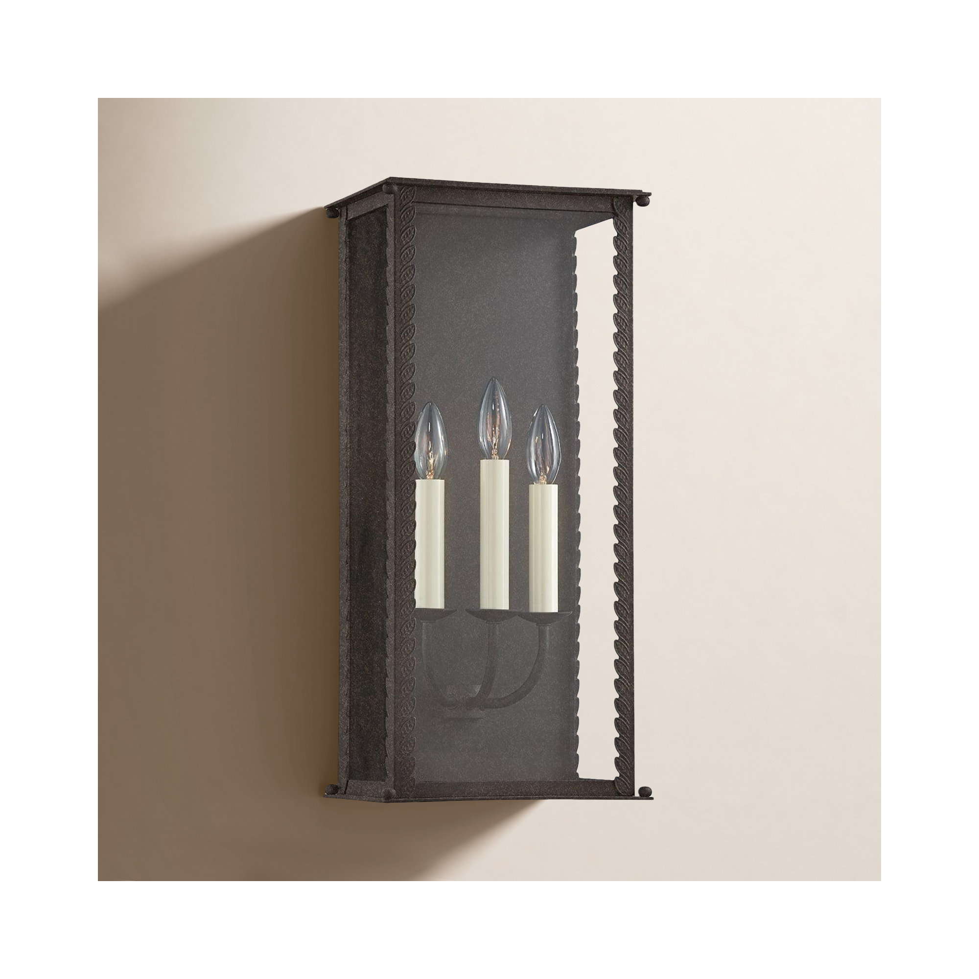 Zuma Light Wall Sconce, 21.25" H x 9.5" W x 7" D, French Iron