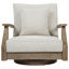 Fauteuil pivotant en bois de la Martinique