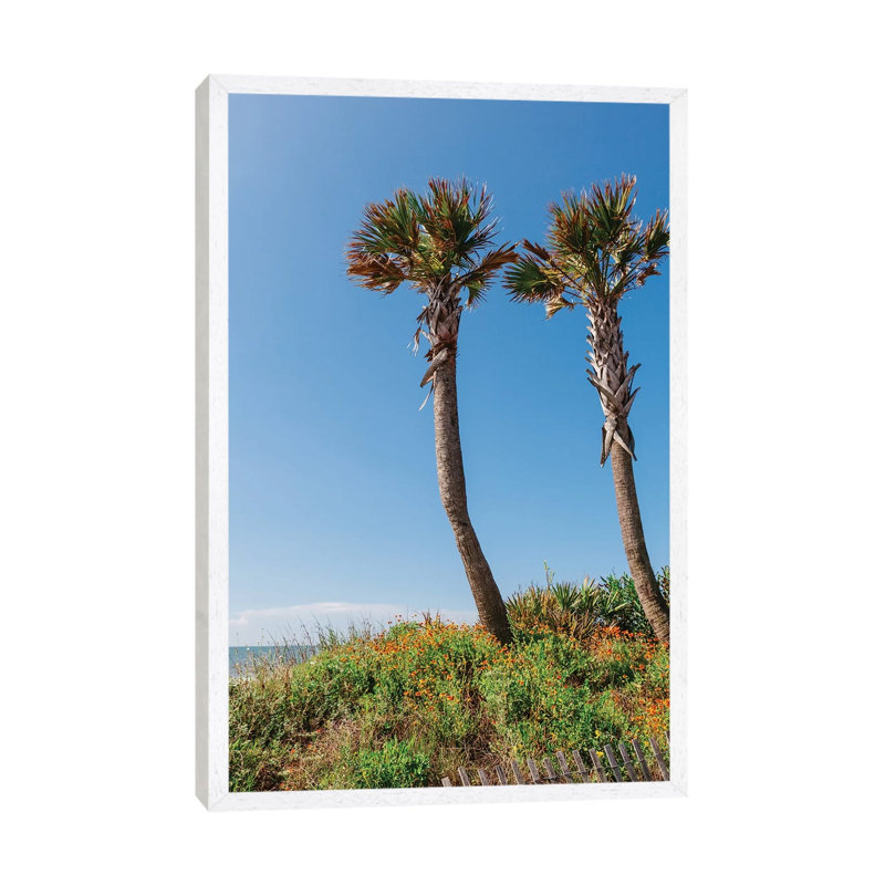 Folly Beach by Bethany Young - Print on Canvas, 101.6cm H x 66.04cm W x 3.81cm D, White Framed