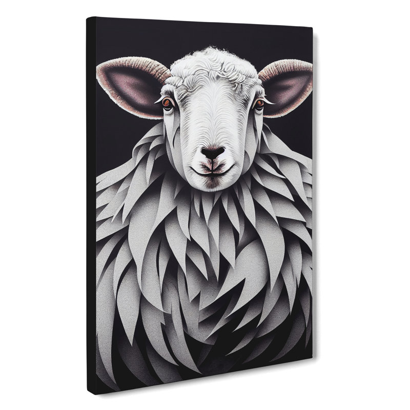 Marvellous Sheep - Wrapped Canvas, 50cm H x 35cm W x 3cm D