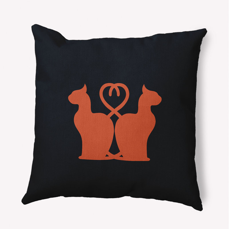 Coussin Vinco, 16 po x 16 po, Orange récolte