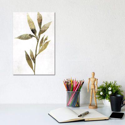 Gold Botanical IV by Asia Jensen - Wrapped Canvas Painting