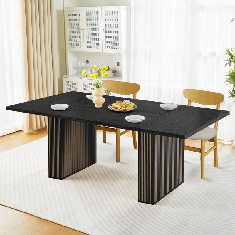 Corenda Rectangular Dining Table, Black