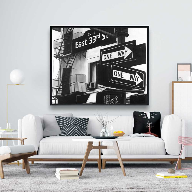 Toile encadrée New York City, H 49,25 po x l 61,25 po