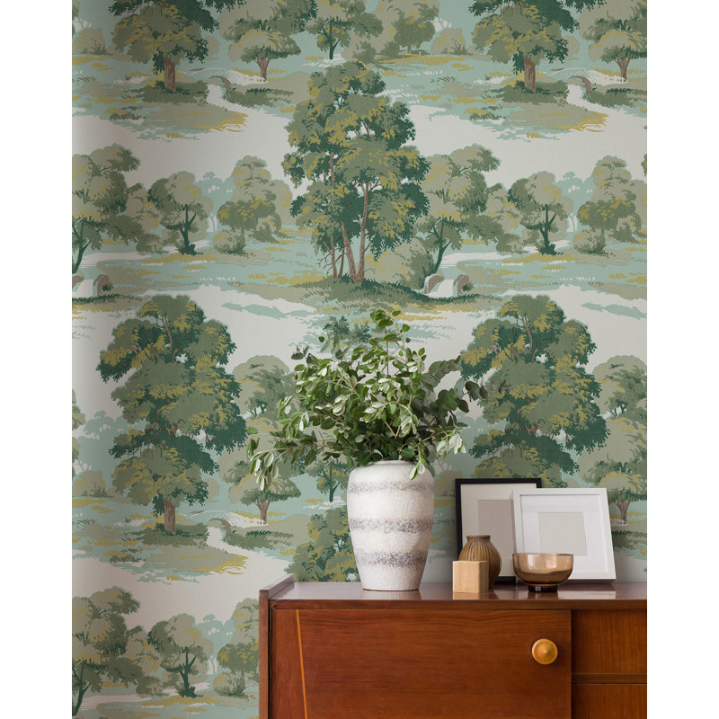 Papier peint Sherwood Glade, Vert