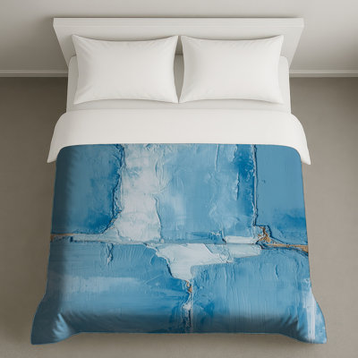 Textured Blue Abstract Duvet Covers