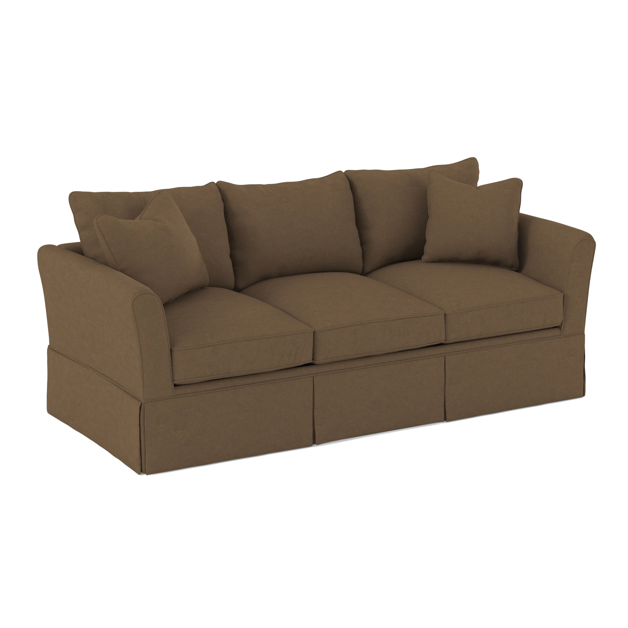Shelby 82'' Upholstered Sofa, Bella Cocoa Performance Velvet