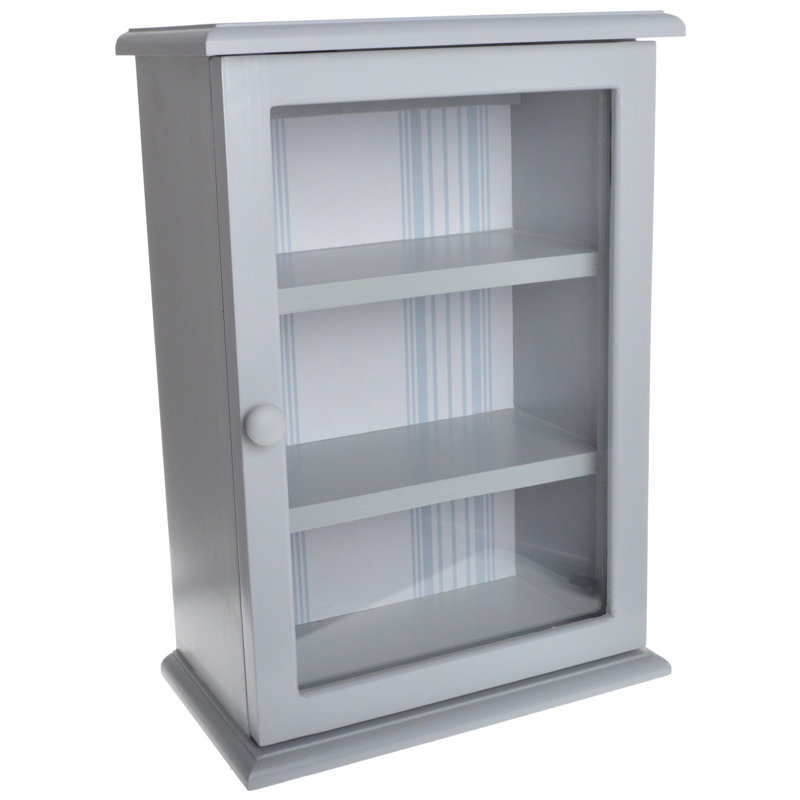 Adebowale Display Cabinet, Light Grey