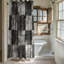 Rideau de douche délavé Tartan-1616018816