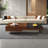 Light luxury rectangular marble coffee table-1985220030