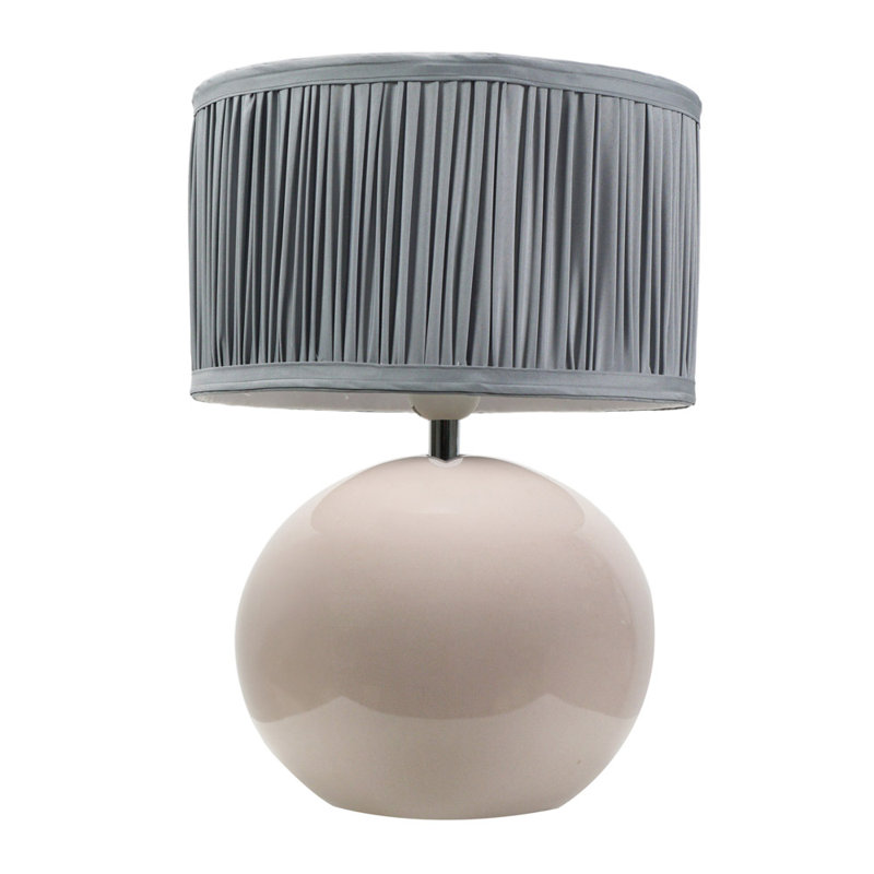 Daeqwon Ceramic Globe Lamp, No, Blue, Cream