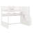 Wooden Loft Bed With Staircase And Wardrobe,Storage Shelves And Under-Bed Space-114367159