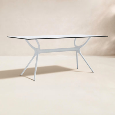 Farrah Synthetic Laminate Outdoor Dining Table