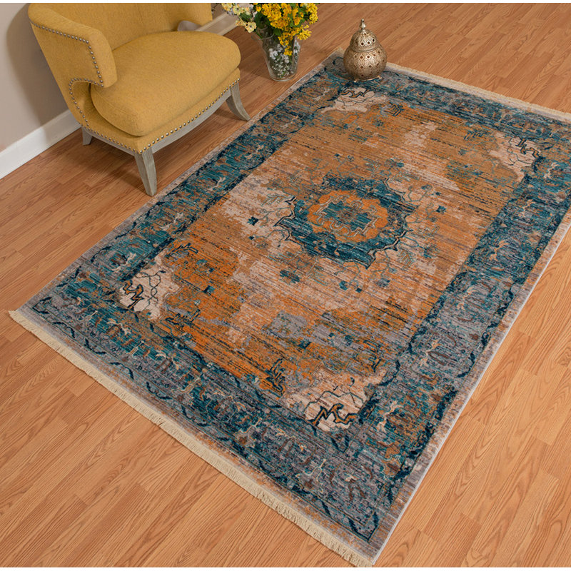 Efaz Performance Oriental Indoor Rug, Rectangle 5'3" x 7'6"