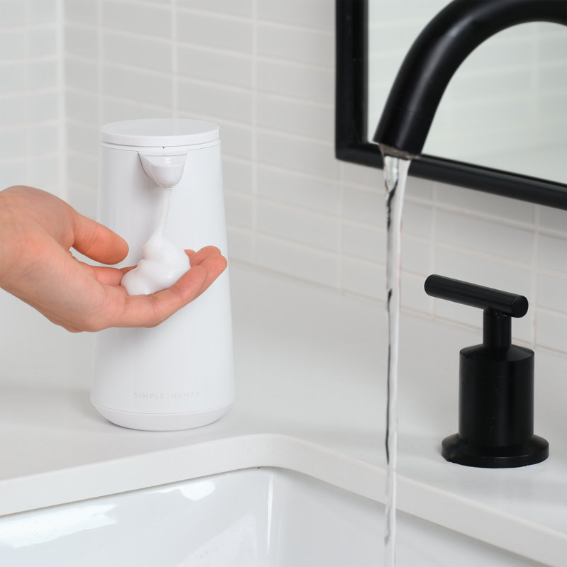sensor pump foam, white steel, White