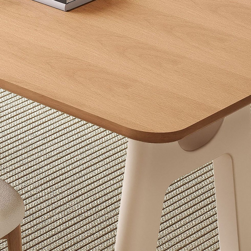 Solid Oak Rectangular Dining Table, 29.5" H x 55.1" W x 31.5" D, 5