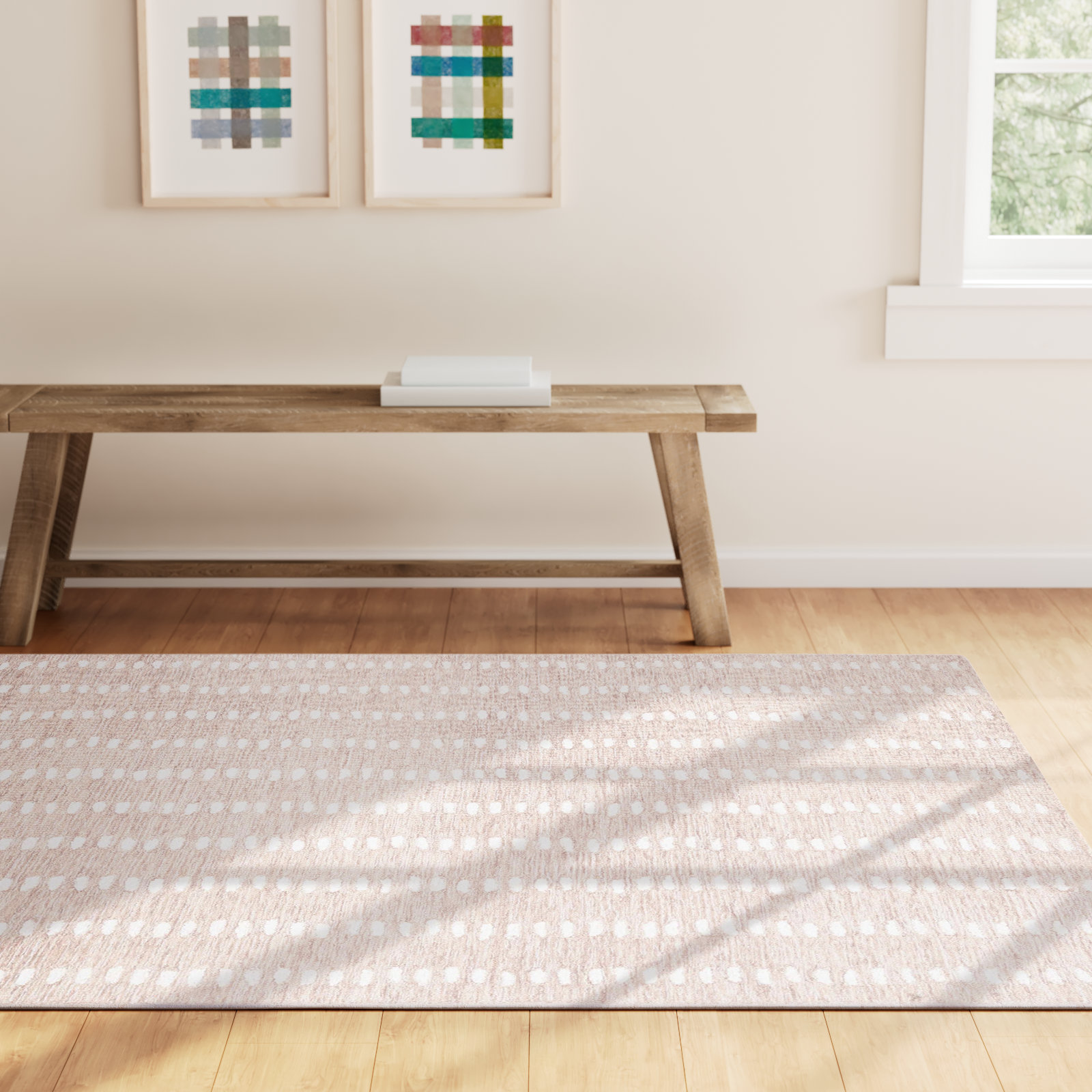 Haylen Hand-Woven Abstract Rug, Rectangle 6' x 9'