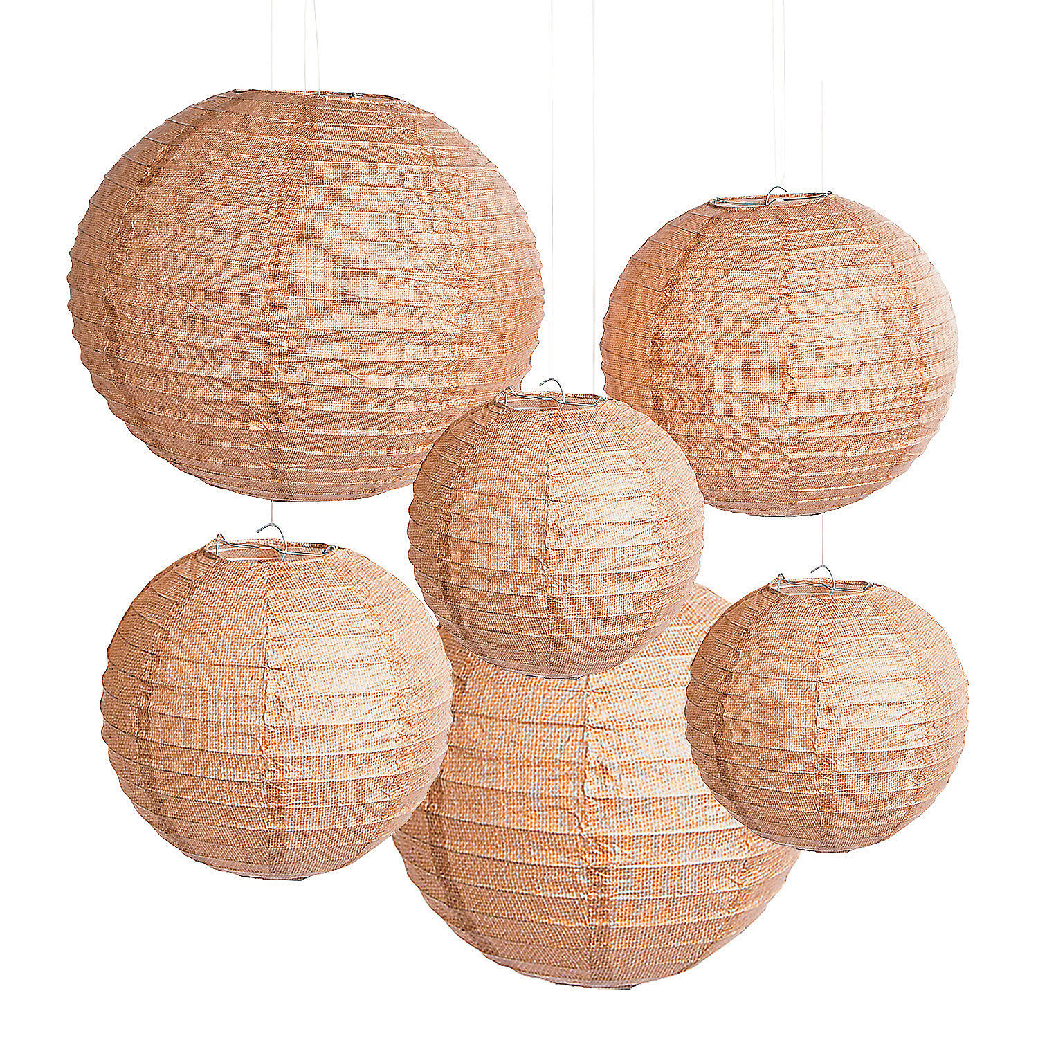 Oriental Trading Company Burlap Paper Lantern | Wayfair