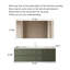 Meuble-lavabo en bois d'hévéa de style français avec lavabo en céramique