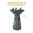 Weather-Resistant Ceramic Birds Outdoor Water Fountain with LED Lights