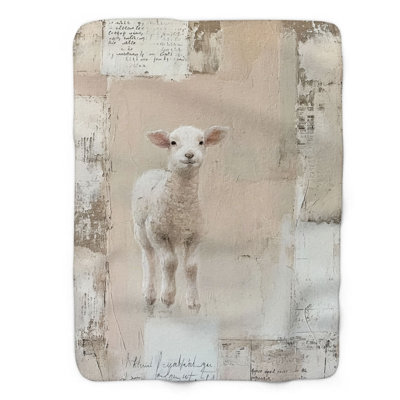 Gentle Easter Shades - 1 Piece Premium Sherpa Blan Throw Blanket