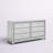 Fairgrove 60" W Solid and Manufactured Wood Glass Mirrored 6-Drawer Dresser-967885873