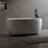 Independent solid surface resin stone bathtub