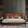 Panthera Solid Wood Bed Frame with Artistic Patterned Headboard