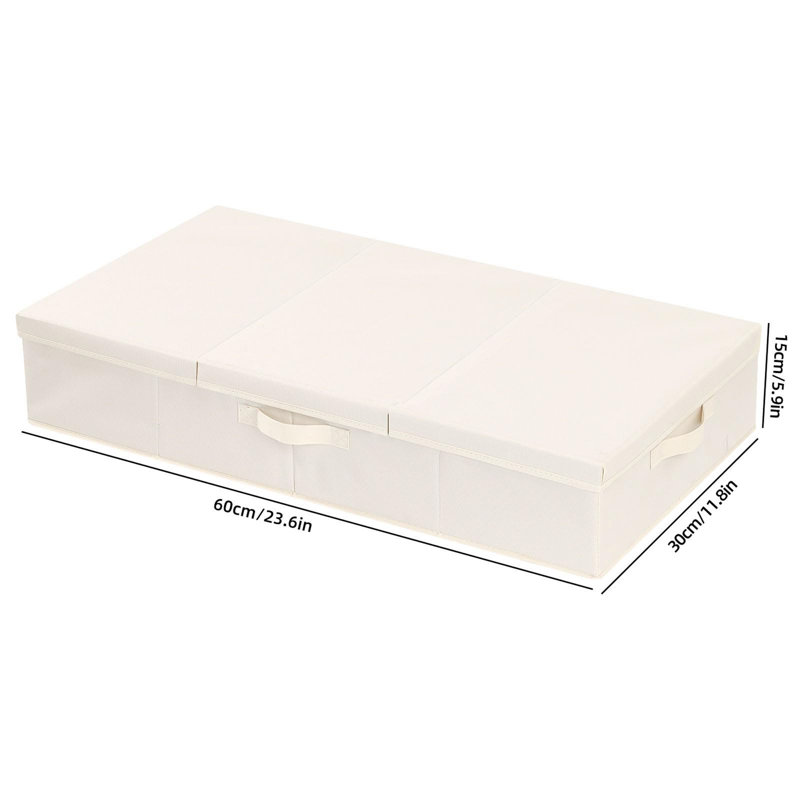 Ebern Designs Fabric Underbed Storage, Beige