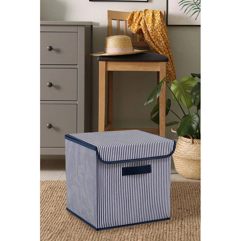 Boîte de rangement en feutre Cubby, Marine
