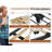 Upholstered Storage Bed Frame with 3 Drawers and 2-Tier Shelf Headboard,No-Noise-986040804-959429842