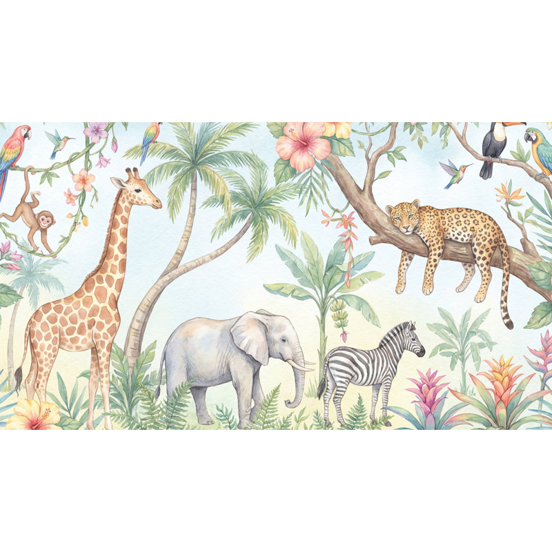 Papier peint Jungle, Non-Woven Nonpasted, 200 po x 120 po