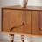 71'' Mid-Century Modern Carved Brown Four Legged TV Cabinet with Four Cabinets, Wood Entertainment Center, Real Wood Finish, Fully Assembled-2035411923