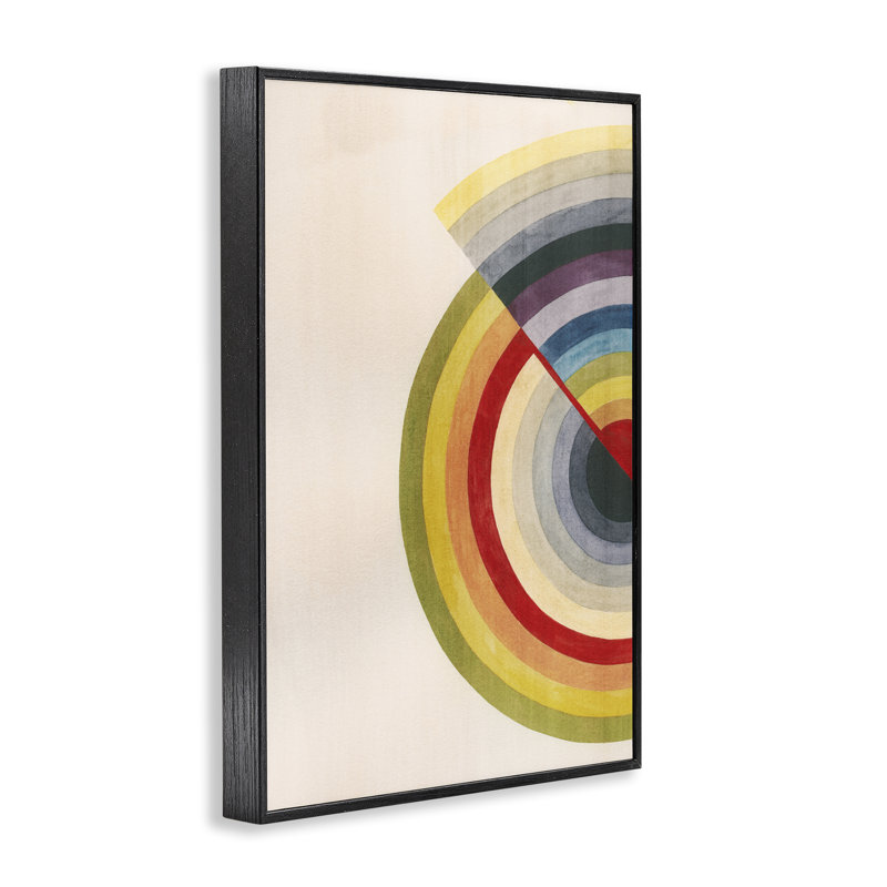  Giclée ronde et alternée encadrée par Grace Popp, H 24 po x l 16 po, Giclée encadrée noir minuit