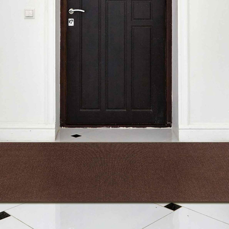 Ottohome Brown Runner Rug, Runner 1'10" x 6', Brown