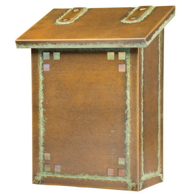 Pasadena Brass Wall Mounted Mailbox
