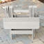Chaise Adirondack en plastique avec table Anette-358445850