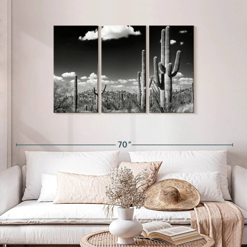 Harnek Saguaro Cactus Desert, 28" H x 45" W