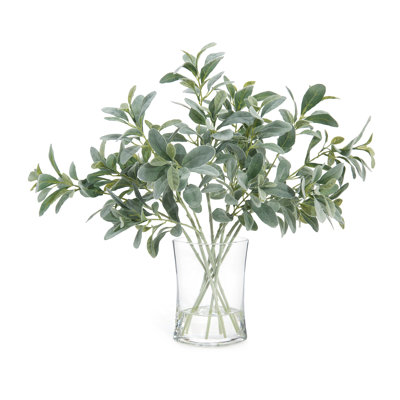 25'' Faux Lamb's Ear Branch in Glass Jar