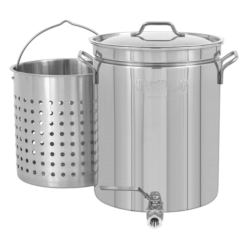 Bayou Classic 40 qt. Non-Stick Stainless Steel Stainless Steel Stock Pot
