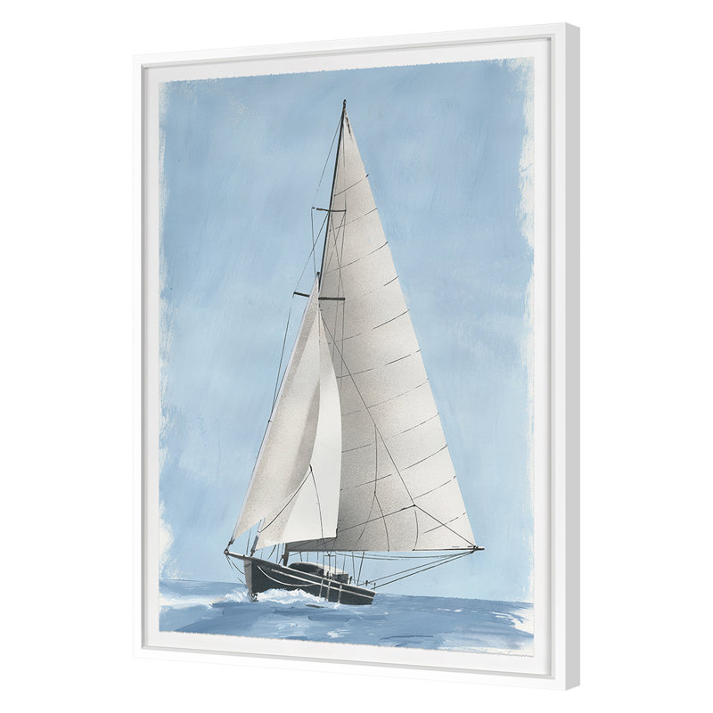 Set Sail 4 Print by PC Ngo, White Framed, 50" H x 35" W